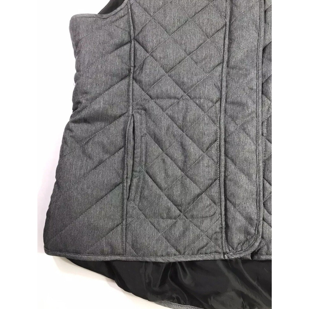 Magellan Womens Willow Creek Active Vest Classic FIt SIze 1XL Light Gray Zip Up - Picture 3 of 9
